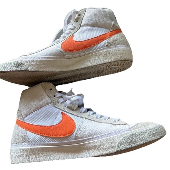 Nike Blazer Mid 77 Vintage Mismatched Swoosh Men's Size 8.5 Custom DQ7673-103 - Picture 1 of 13